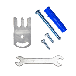 Комплект креплений для дверных проемов "МКС 1-3D" (с ключом)